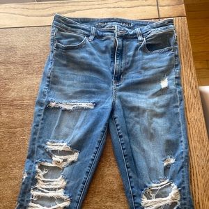 American eagle, super high rise, jegging, next level stretch, size 10